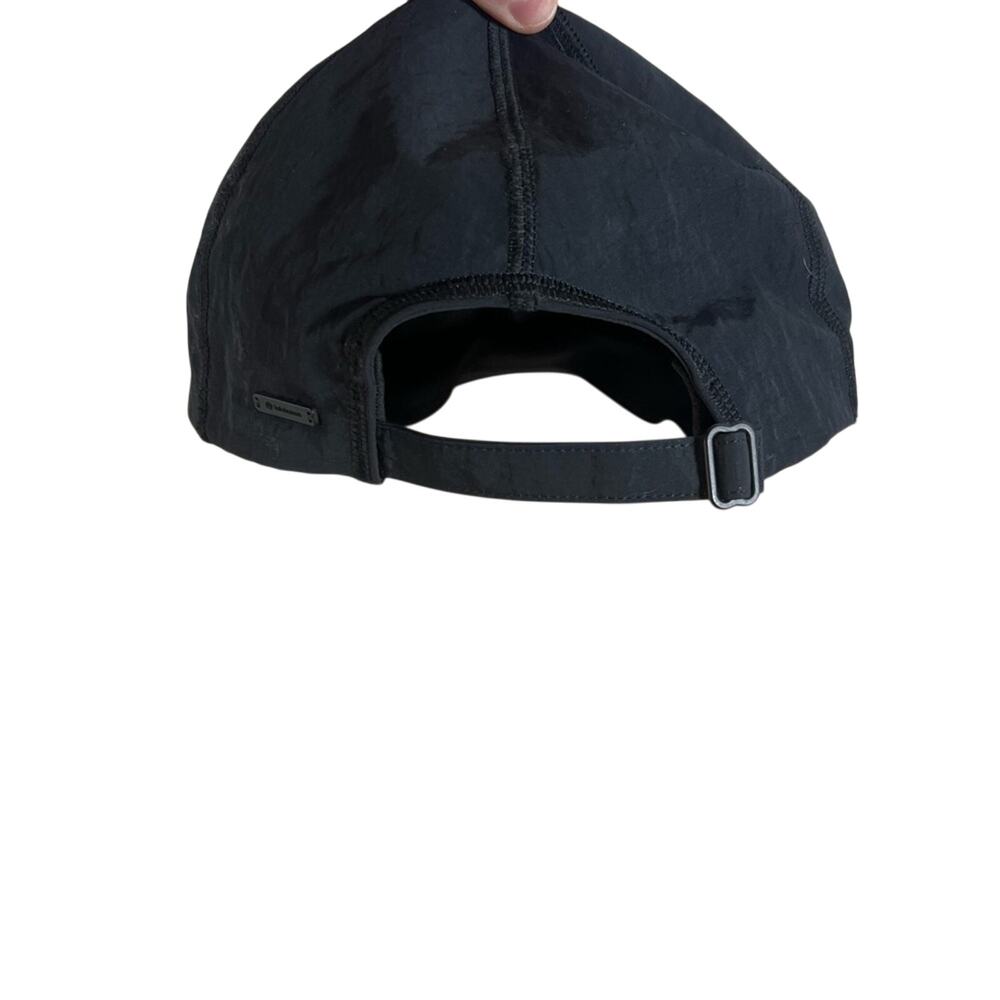 Lululemon Black Baseball Cap Hat Lightspeed Adjus… - image 3